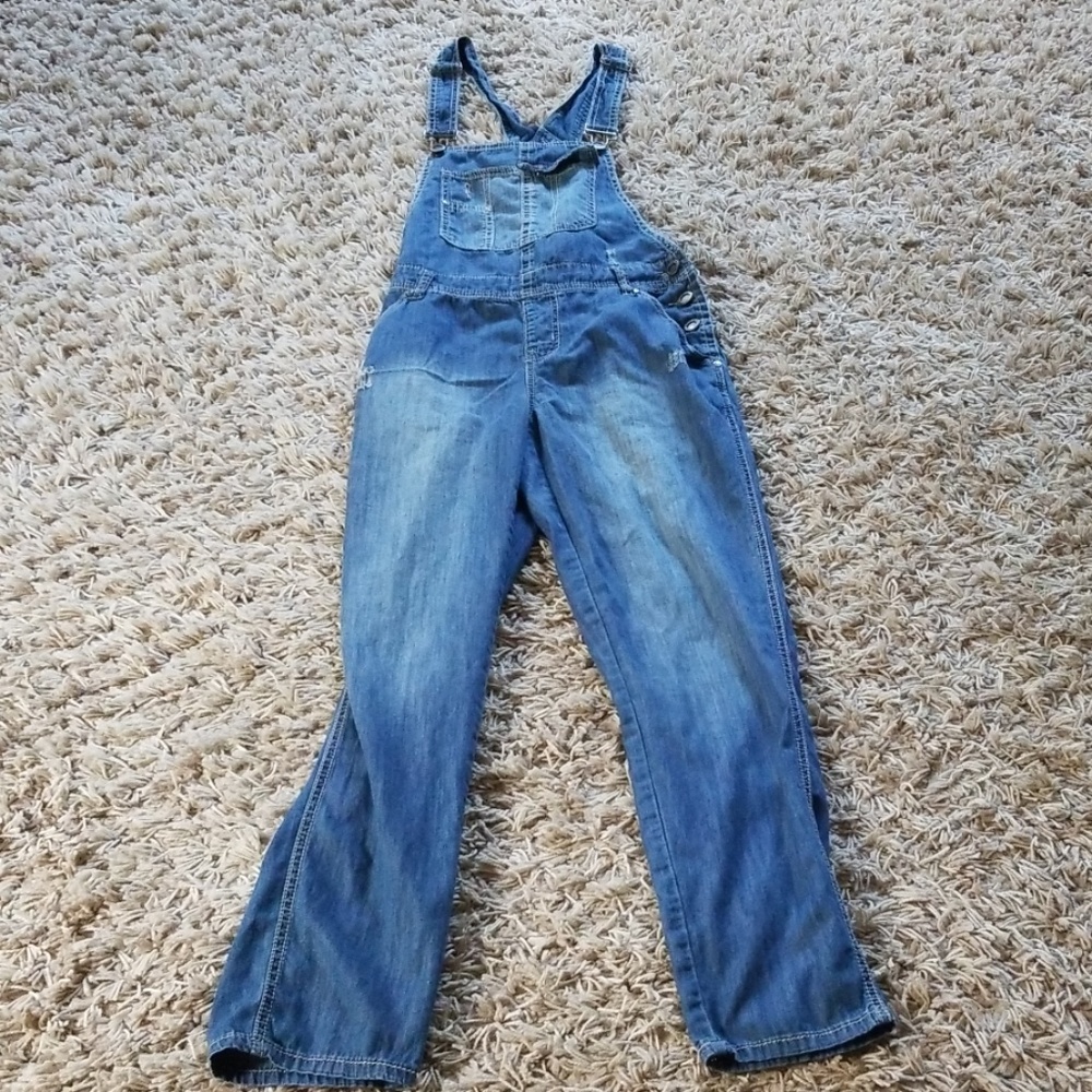 full length overalls.